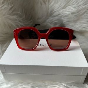 CÉLINE Red Sunglasses NWOT